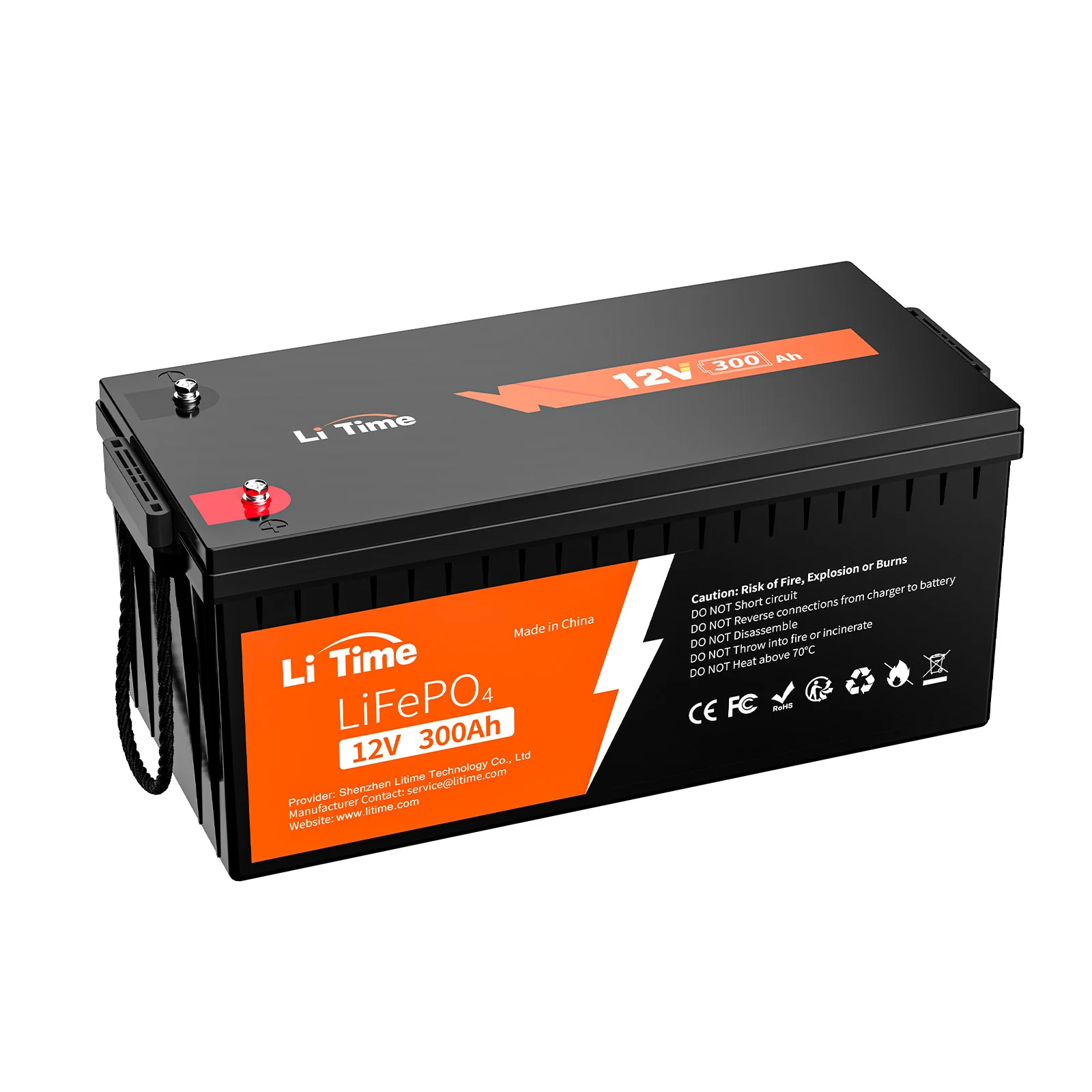 LiTime 12V 300Ah LiFePO4 Lithium Battery for RV