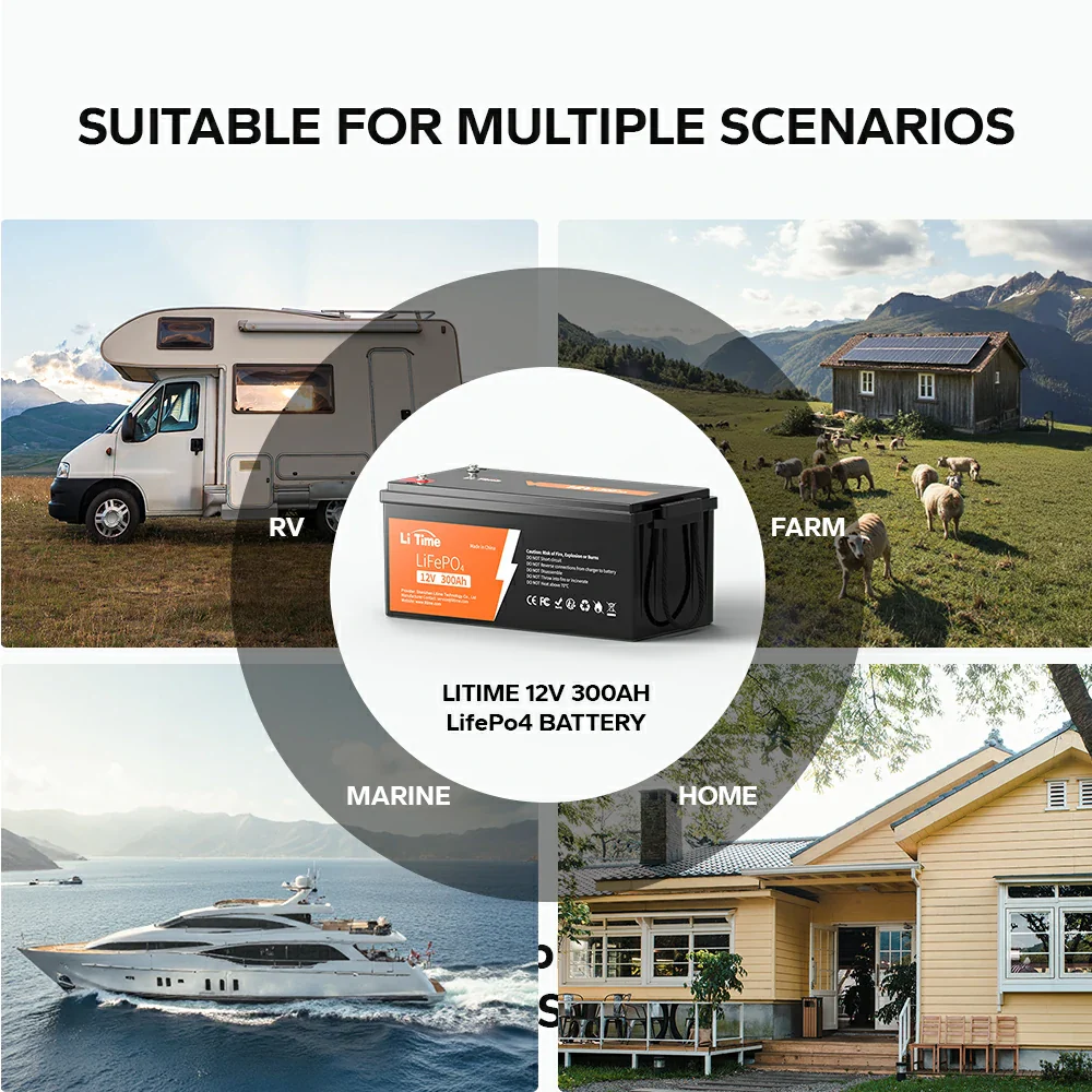 LiTime 12V 300Ah LiFePO4 Lithium Battery for RV 11 LiTime 12V 300Ah LiFePO4 Lithium Battery for RV