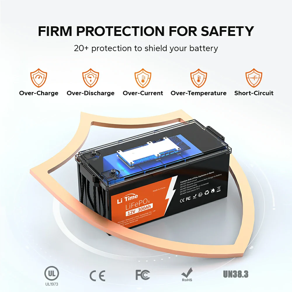 LiTime 12V 300Ah LiFePO4 Lithium Battery for RV 5 LiTime 12V 300Ah LiFePO4 Lithium Battery for RV