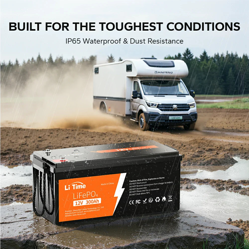 LiTime 12V 300Ah LiFePO4 Lithium Battery for RV 8 LiTime 12V 300Ah LiFePO4 Lithium Battery for RV