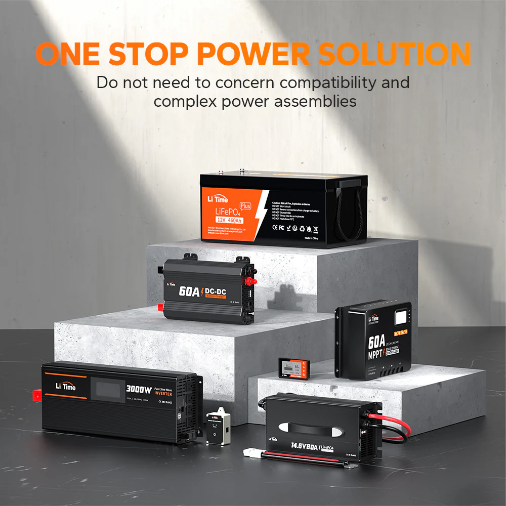 LiTime 12V 460Ah LiFePO4 Lithium Group 8D Battery | Large Lithium Battery