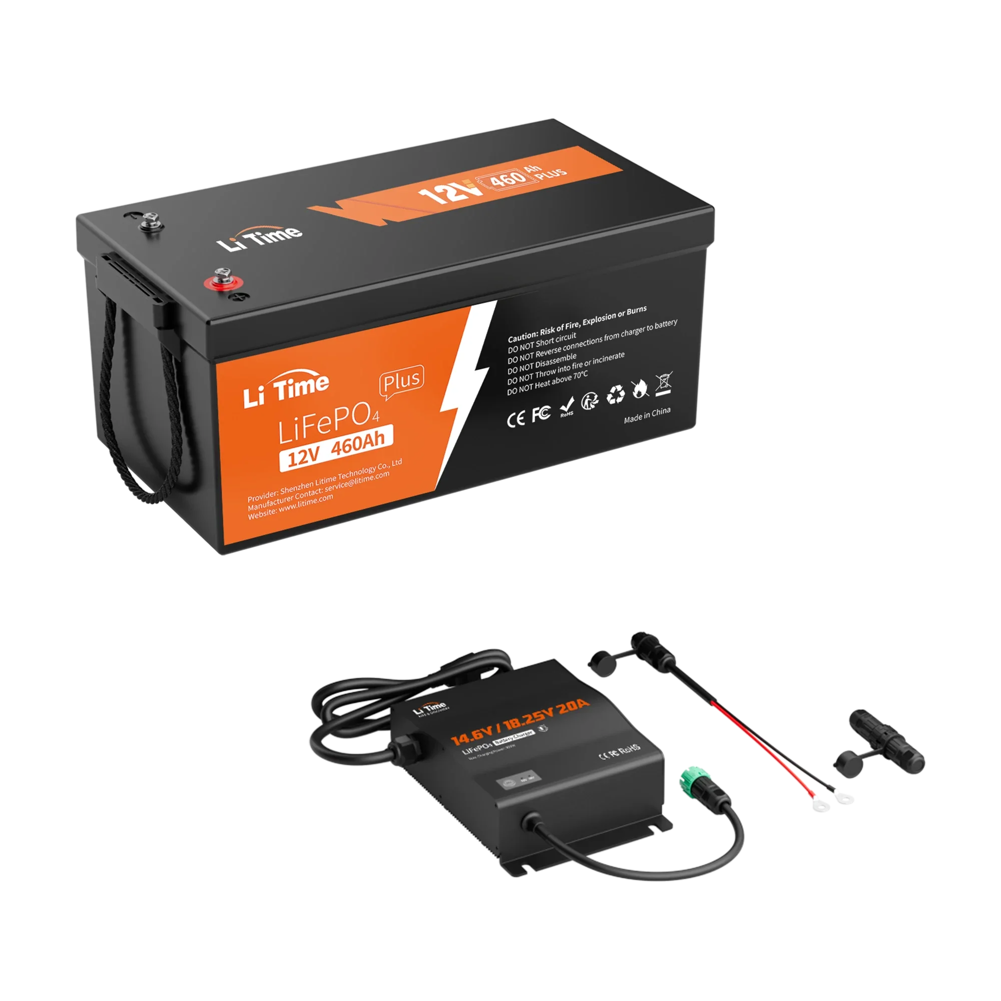 LiTime 12V 460Ah LiFePO4 Lithium Group 8D Battery | Large Lithium Battery