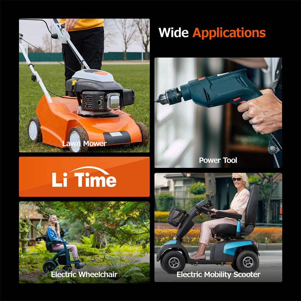 LiTime 24V 25Ah Lithium Mobility Scooter & Electric Wheelchair Batteries 8 LiTime 24V 25Ah Lithium Mobility Scooter & Electric Wheelchair Batteries