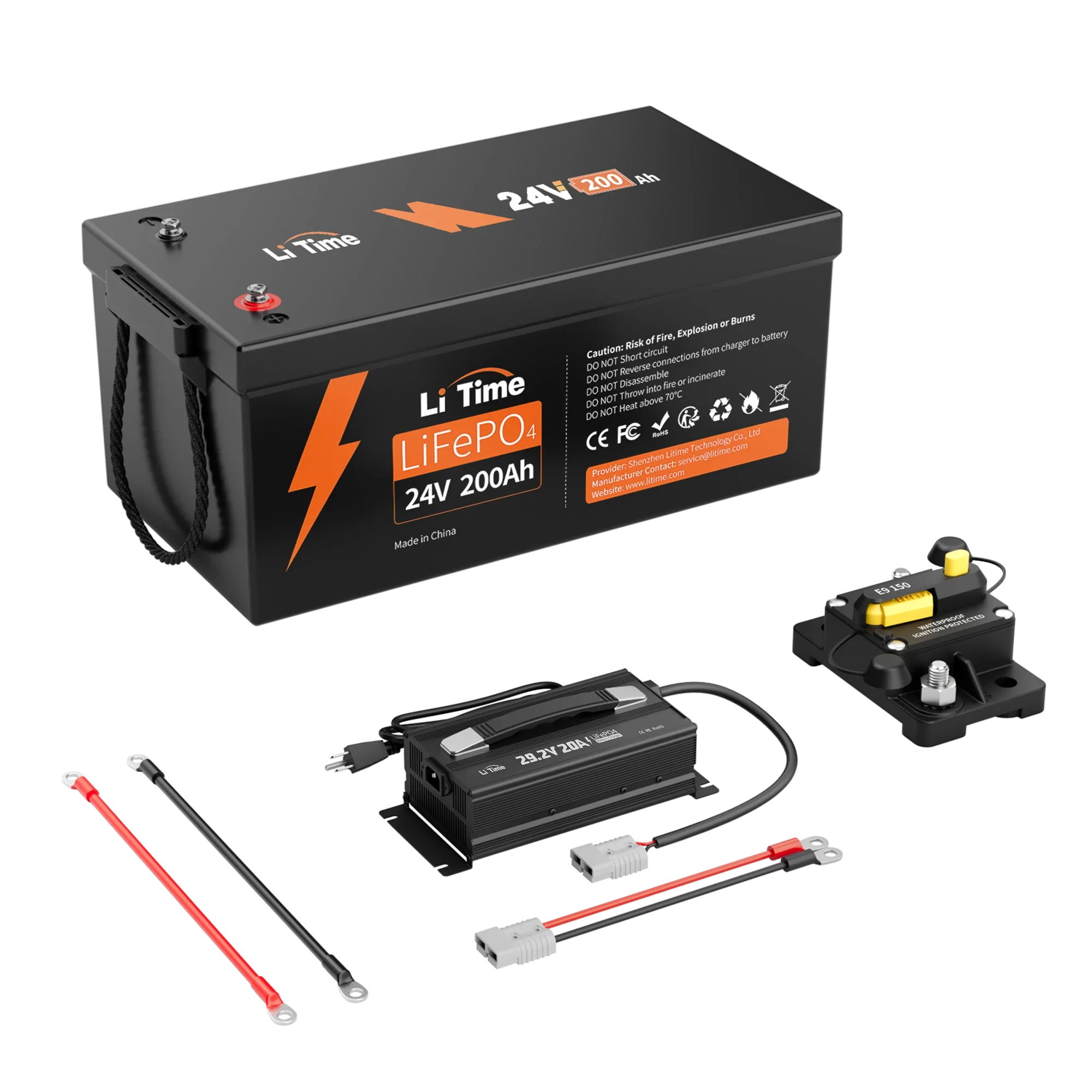 LiTime 24V 200Ah Group 8D LiFePO4 Lithium Battery 14 LiTime 24V 200Ah Group 8D LiFePO4 Lithium Battery