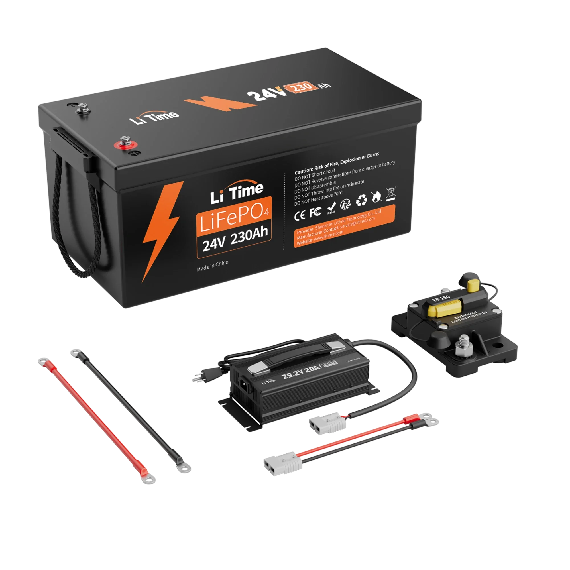LiTime 24V 230Ah Deep Cycle LiFePO4 Group 8D Battery 14 LiTime 24V 230Ah Deep Cycle LiFePO4 Group 8D Battery
