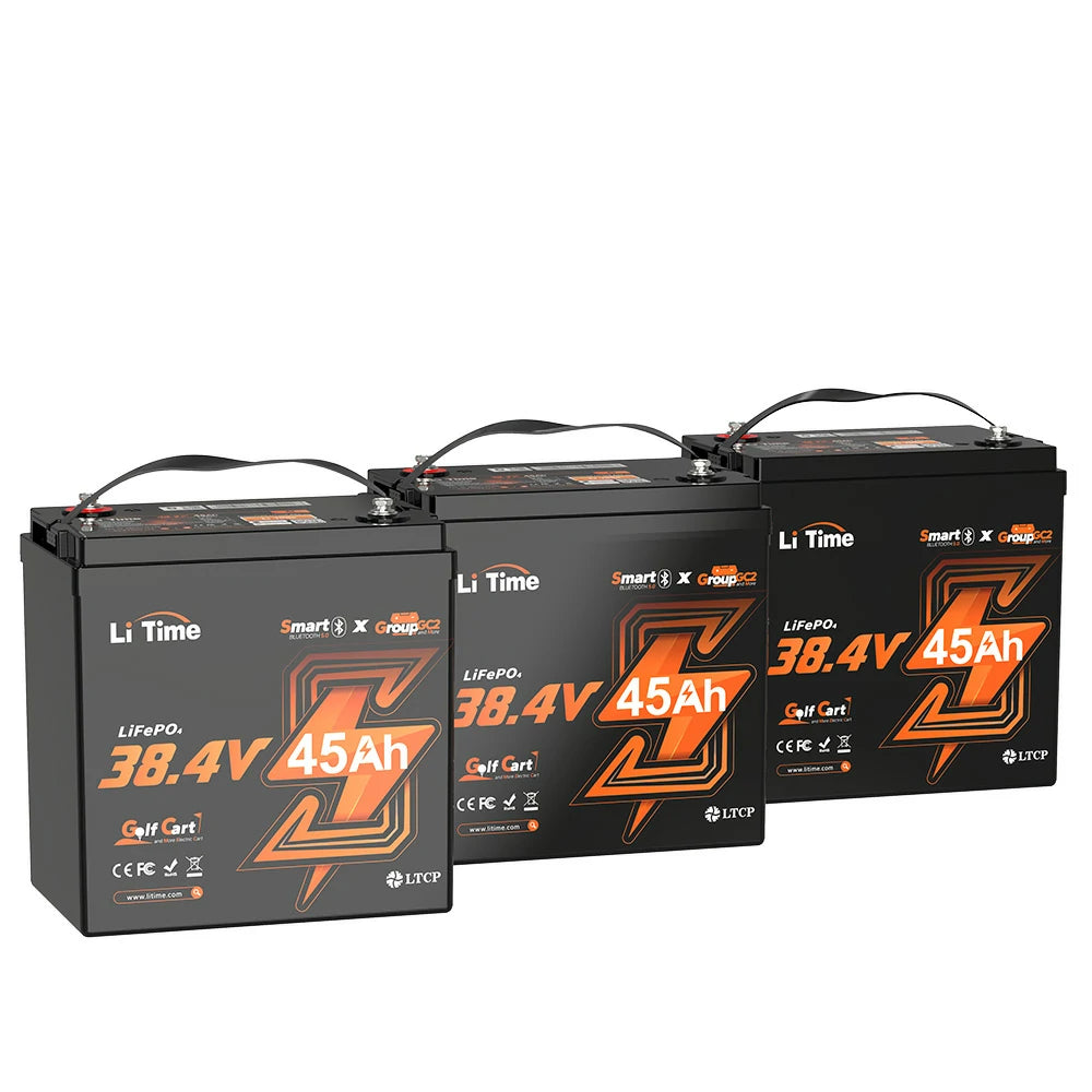 LiTime 36V 45Ah GC2 Bluetooth Lithium Golf Cart Battery 12 LiTime 36V 45Ah GC2 Bluetooth Lithium Golf Cart Battery