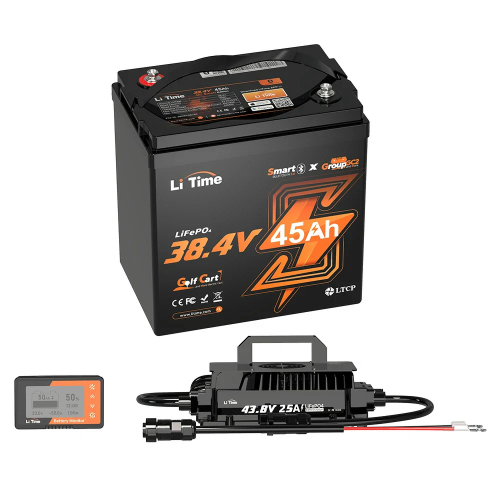 LiTime 36V 45Ah GC2 Bluetooth Lithium Golf Cart Battery 15 LiTime 36V 45Ah GC2 Bluetooth Lithium Golf Cart Battery