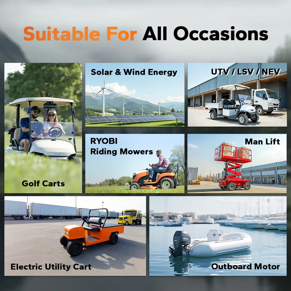 LiTime 48V 30Ah GC2 Lithium Golf Carts LiFePO4 Battery 11 LiTime 48V 30Ah GC2 Lithium Golf Carts LiFePO4 Battery