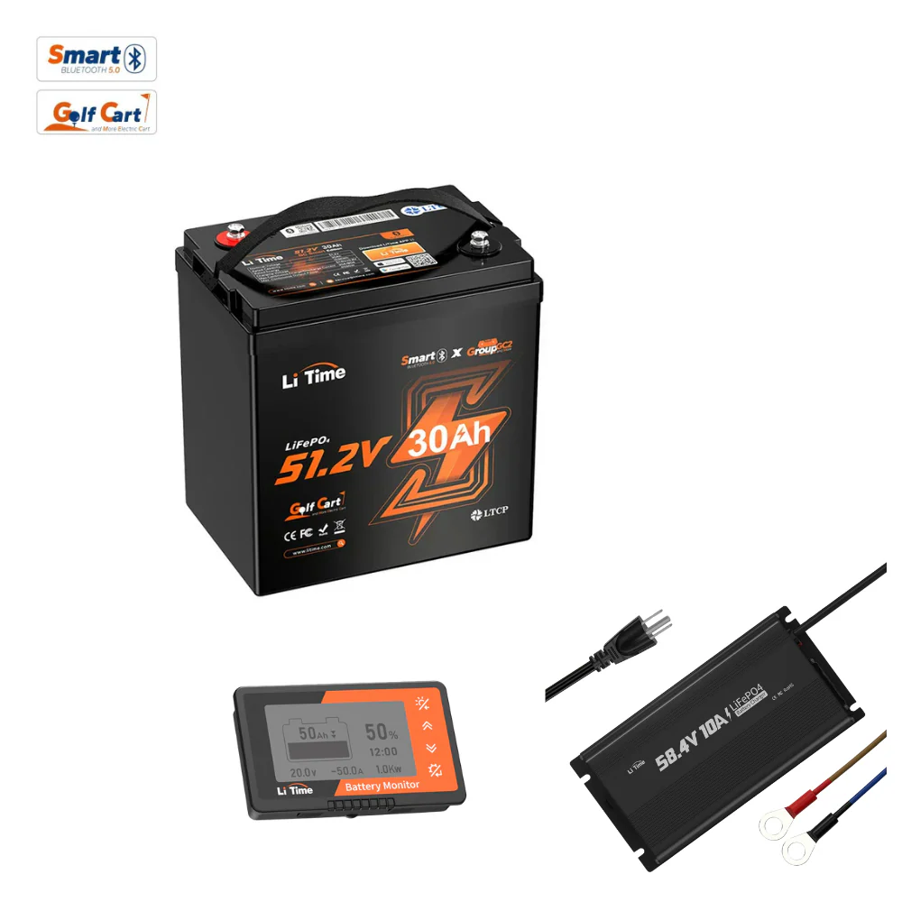 LiTime 48V 30Ah GC2 Bluetooth Golf Cart Lithium Battery 19 LiTime 48V 30Ah GC2 Bluetooth Golf Cart Lithium Battery