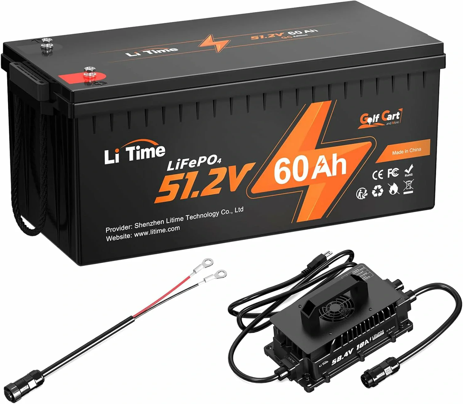 LiTime 48V 60Ah Lithium Golf Cart Battery 14 LiTime 48V 60Ah Lithium Golf Cart Battery