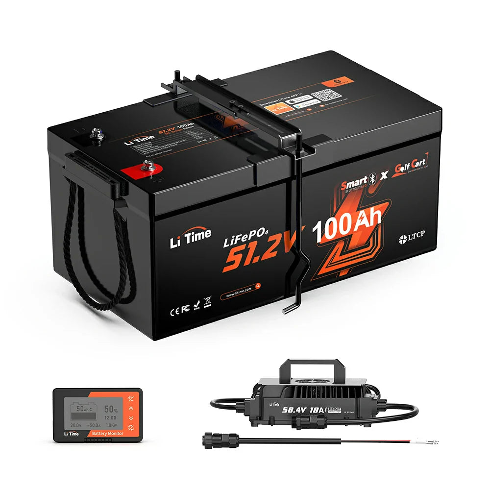 LiTime 48V 100Ah Golf Cart Lithium Battery Conversion Kit