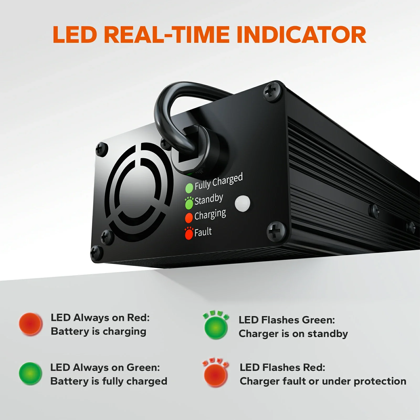 LiTime 12V (14.6V) 10A LiFePO4 Battery Charger