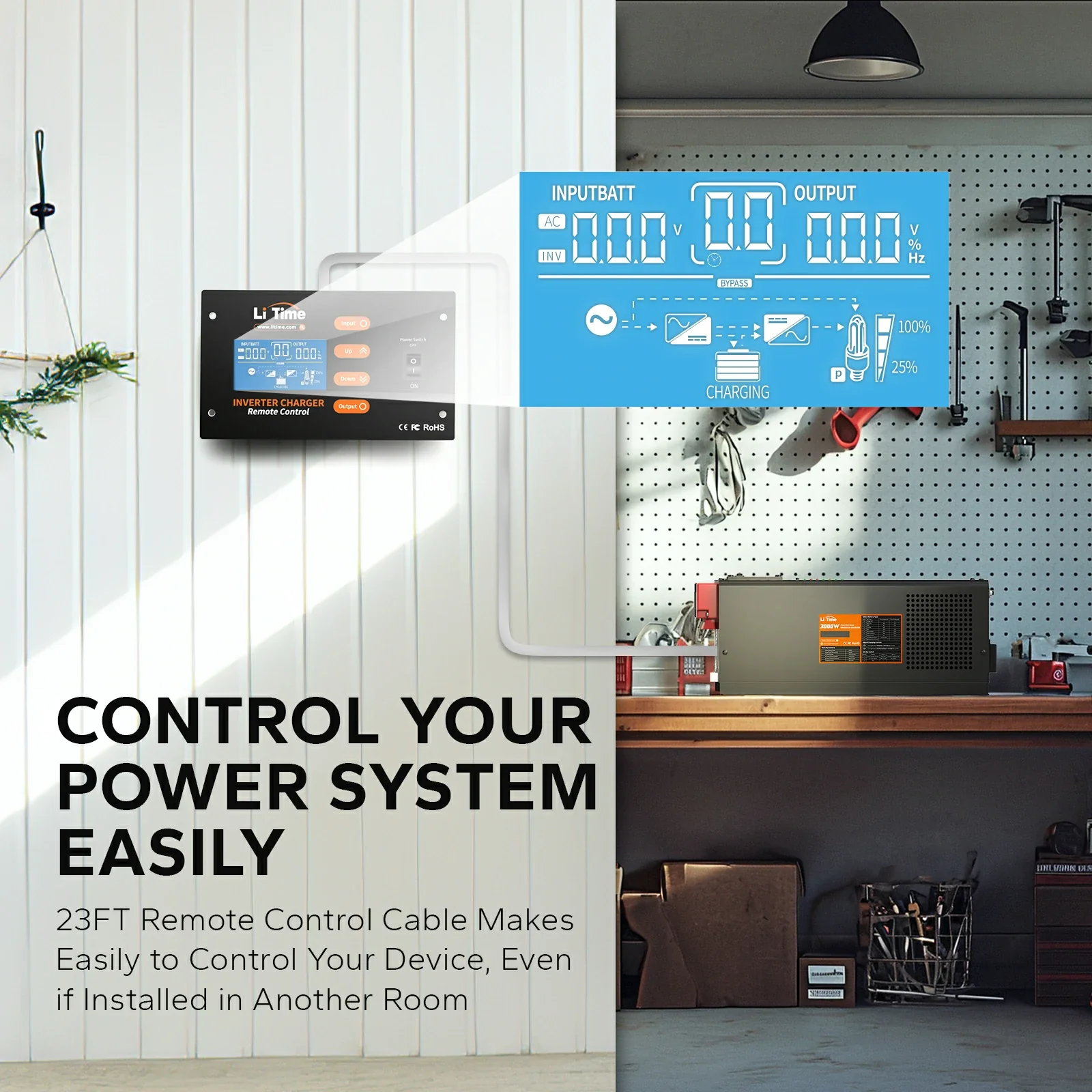 LiTime 3000 Watt Pure Sine Wave Inverter Charger 5 LiTime 3000 Watt Pure Sine Wave Inverter Charger
