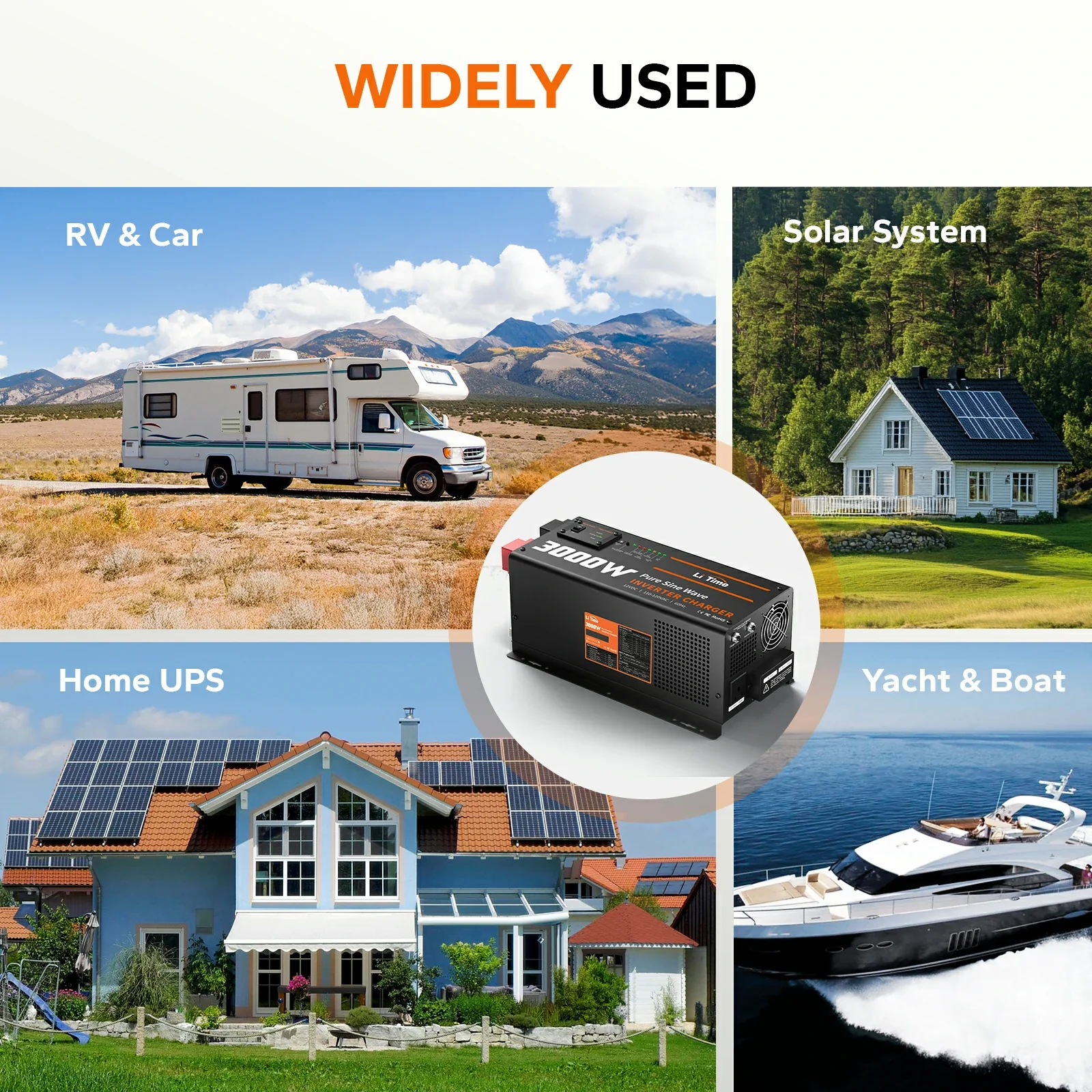 LiTime 3000 Watt Pure Sine Wave Inverter Charger 8 LiTime 3000 Watt Pure Sine Wave Inverter Charger