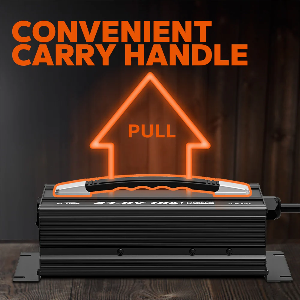 LiTime 36 Volt (43.8V) 18A LiFePO4 Lithium Golf Cart Battery Charger