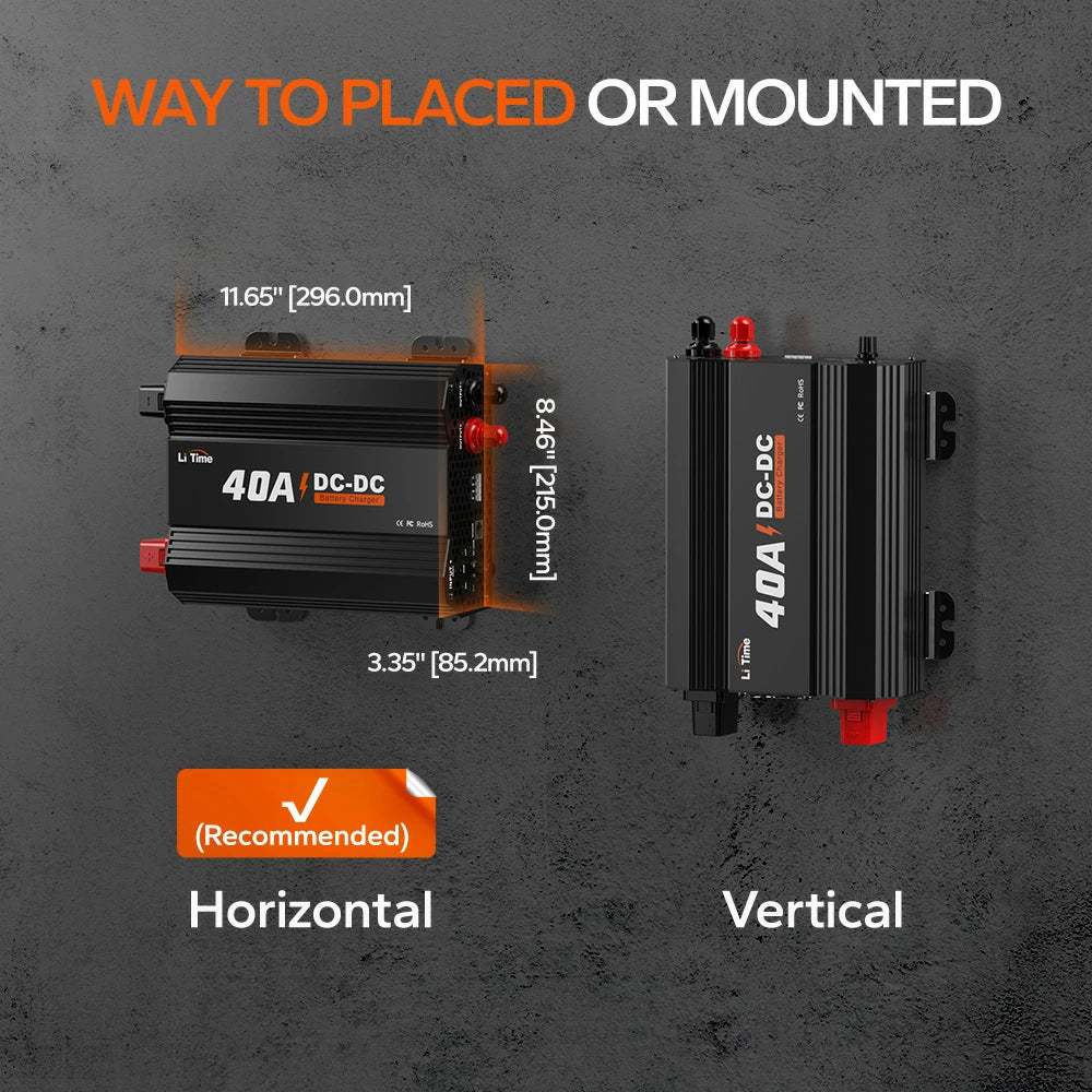 LiTime 12V 40A DC to DC Battery Charger 2 LiTime 12V 40A DC to DC Battery Charger
