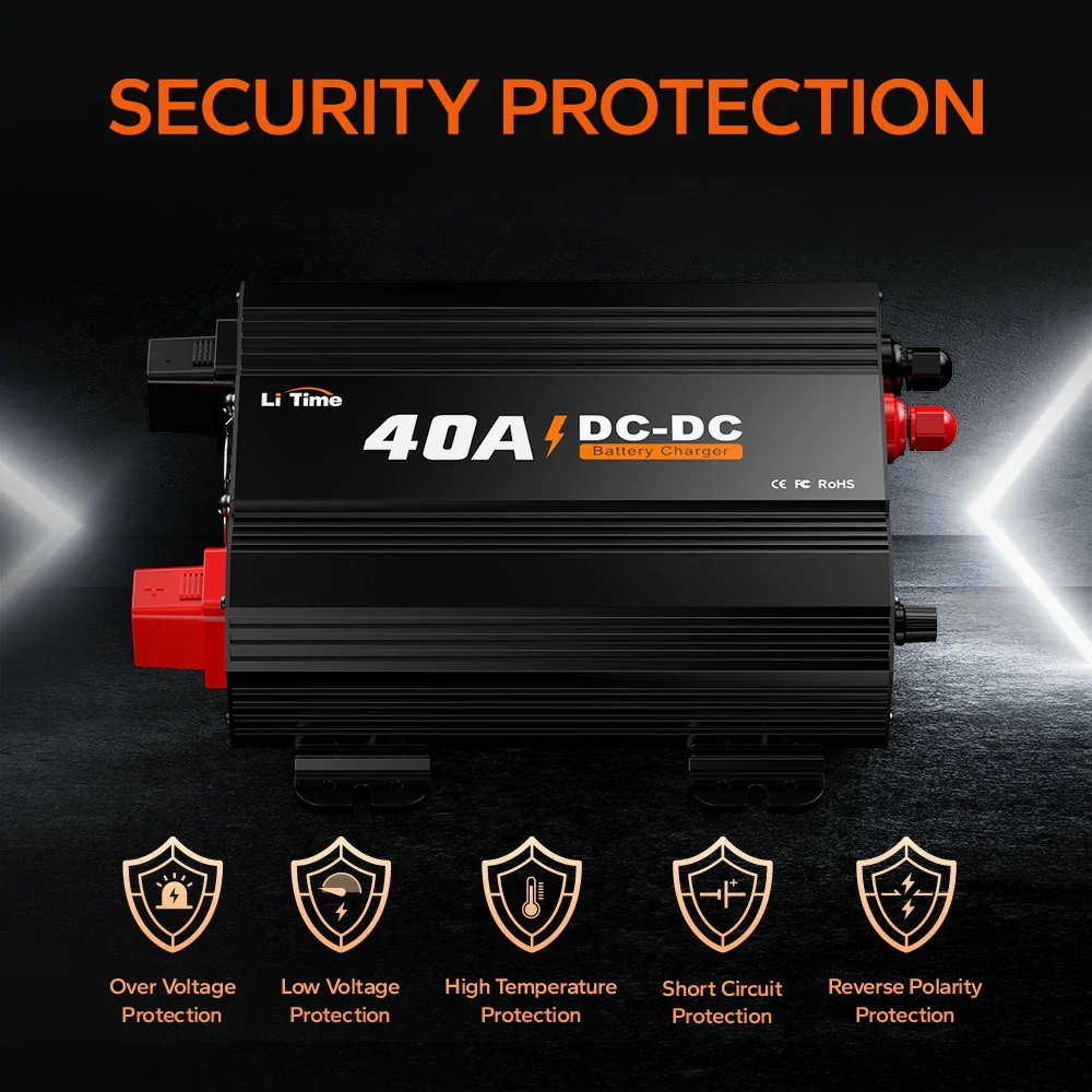 LiTime 12V 40A DC to DC Battery Charger 4 LiTime 12V 40A DC to DC Battery Charger
