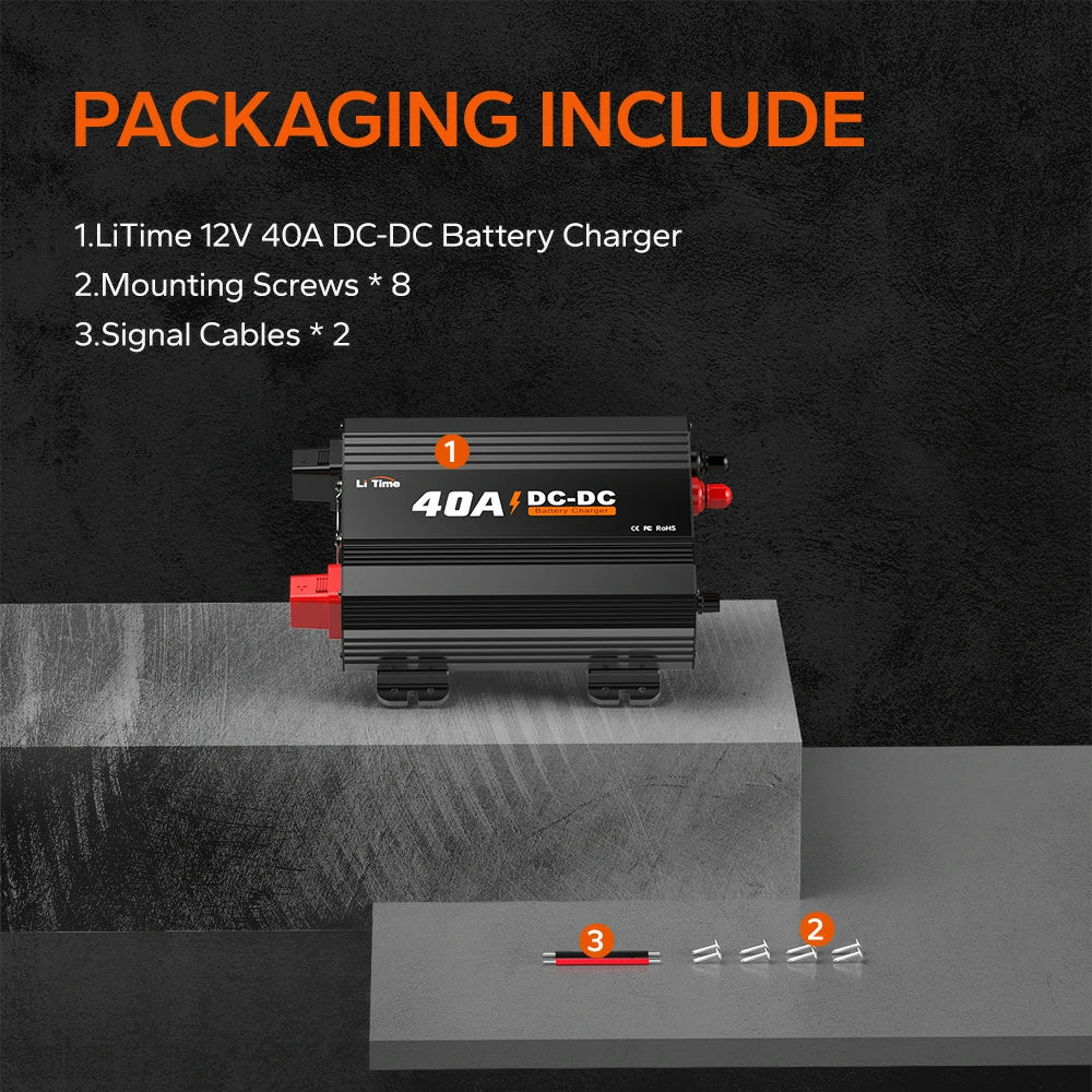 LiTime 12V 40A DC to DC Battery Charger 7 LiTime 12V 40A DC to DC Battery Charger