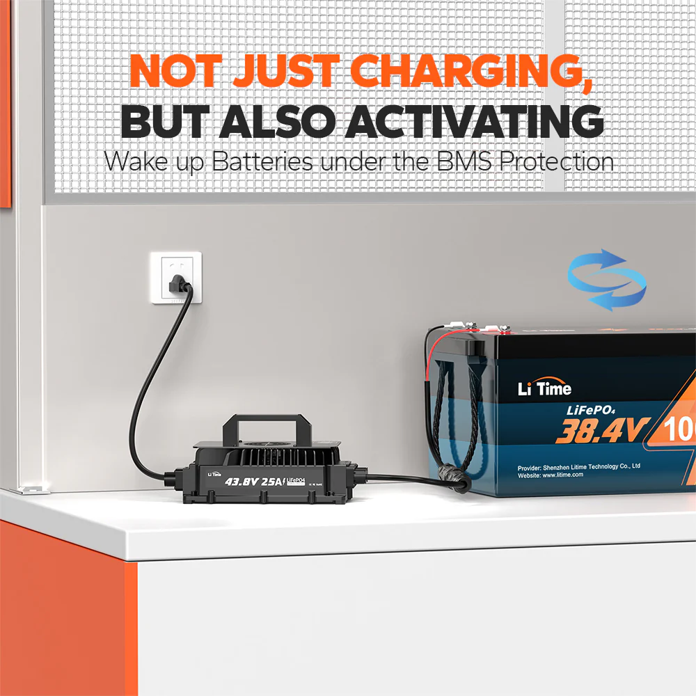 LiTime 36V (43.8V) 25A Lithium Golf Cart Waterproof Battery Charger 6 LiTime 36V (43.8V) 25A Lithium Golf Cart Waterproof Battery Charger