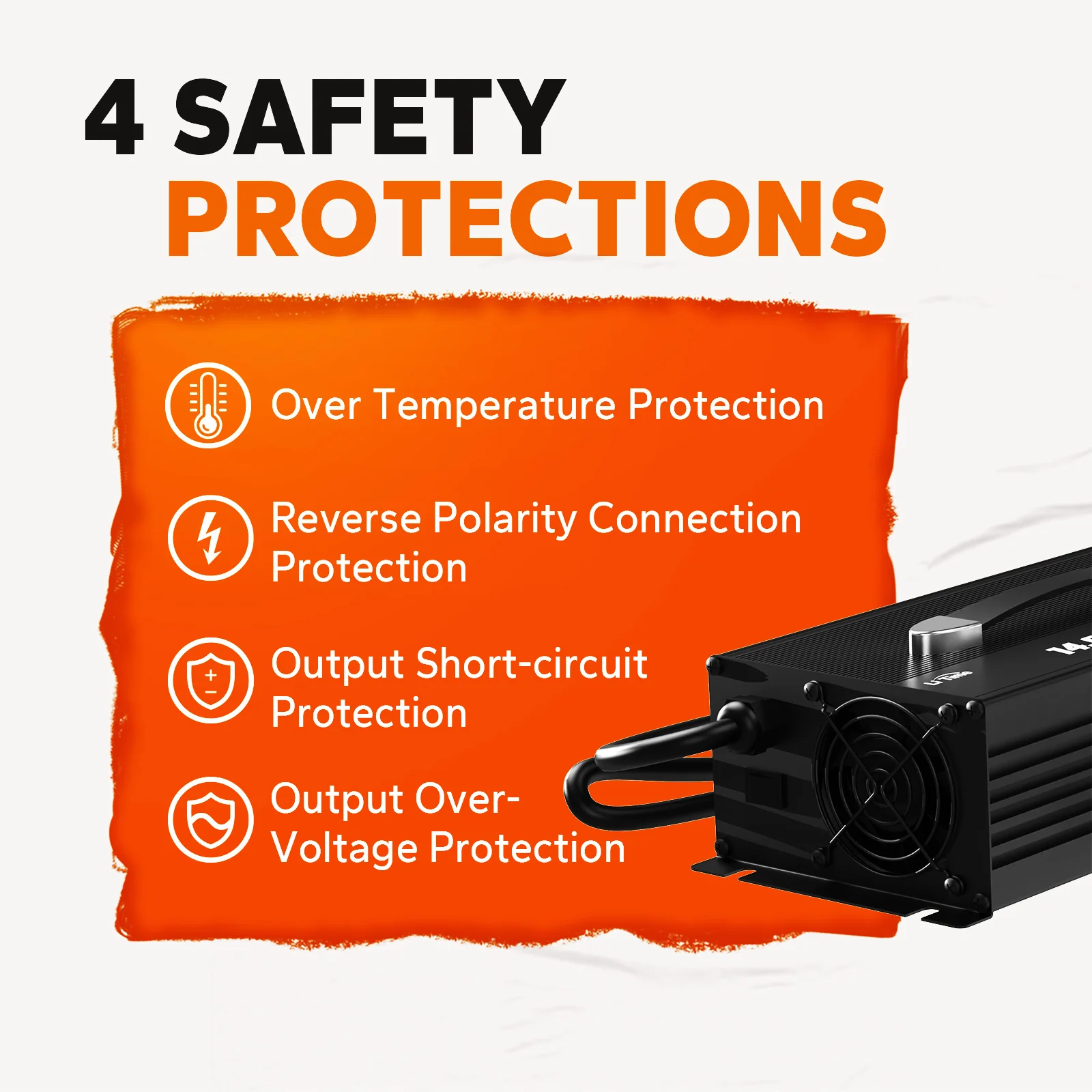 LiTime 12V (14.6V) 60A LiFePO4 Lithium Battery Charger 4 LiTime 12V (14.6V) 60A LiFePO4 Lithium Battery Charger