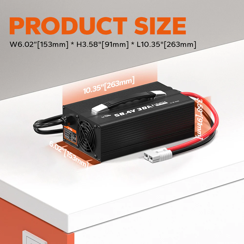 LiTime 48V 30A Lithium LiFePO4 Battery Charger