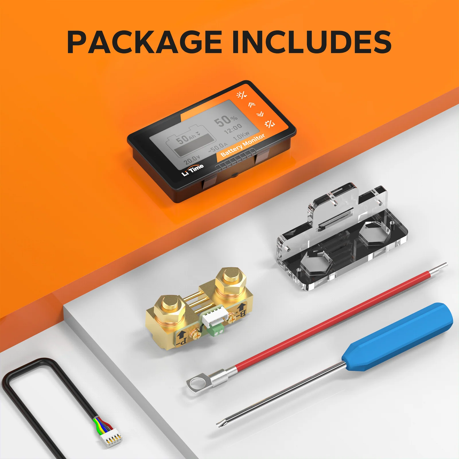 ✅Like New✅LiTime 500A Battery Monitor With Shunt 7 ✅Like New✅LiTime 500A Battery Monitor With Shunt