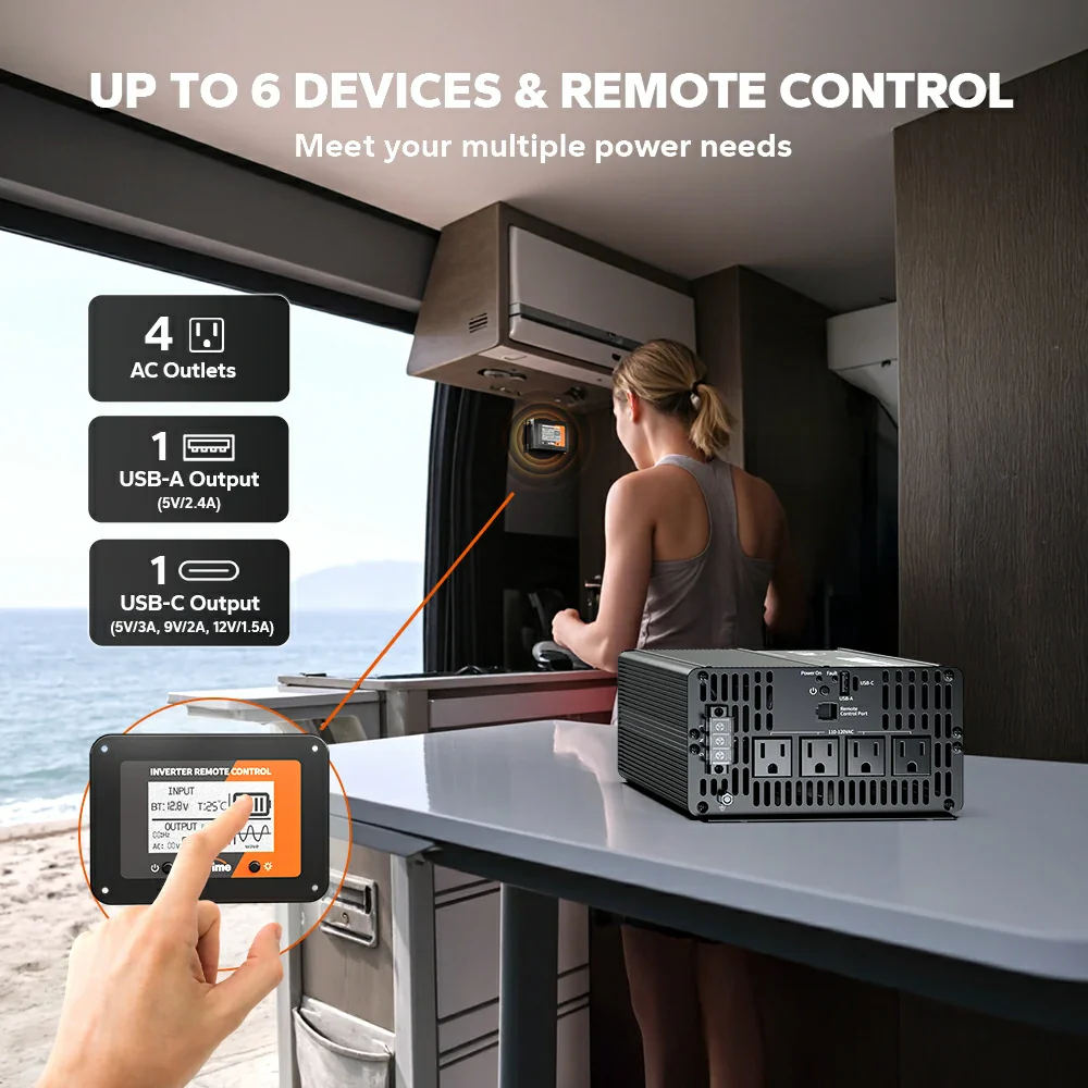 LiTime 2000 Watt 12V Pure Sine Wave Inverter 7 LiTime 2000 Watt 12V Pure Sine Wave Inverter