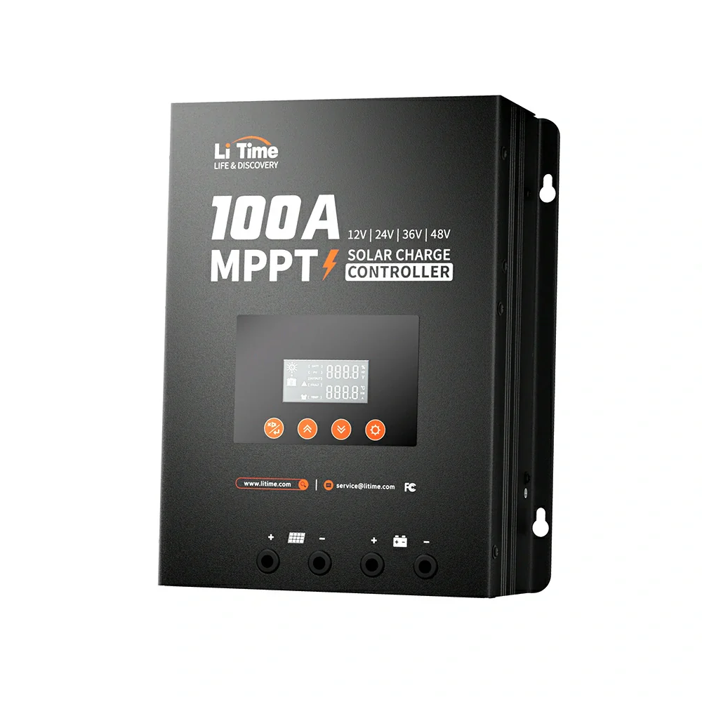 LiTime 100A MPPT 12V/24V/36V/48V Bluetooth Solar Charge Controller