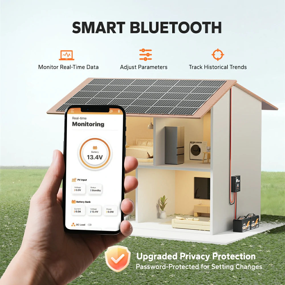 LiTime 100A MPPT 12V/24V/36V/48V Bluetooth Solar Charge Controller 6 LiTime 100A MPPT 12V/24V/36V/48V Bluetooth Solar Charge Controller