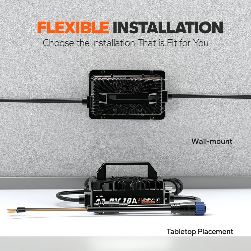 LiTime 36V (43.8V) 10A Lithium Golf Cart Waterproof Battery Charger 9 LiTime 36V (43.8V) 10A Lithium Golf Cart Waterproof Battery Charger