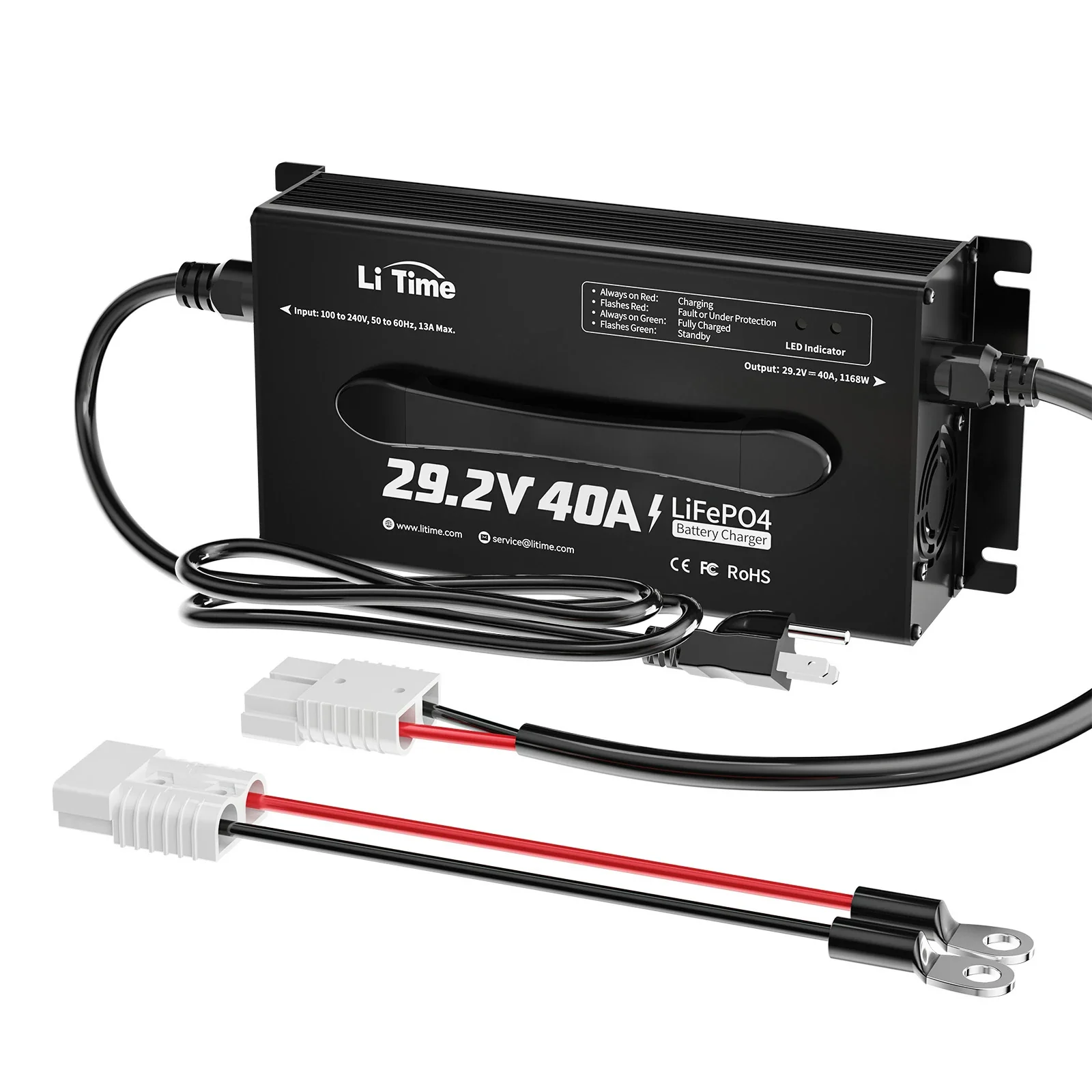 LiTime 24 (29.2) Volt 40A Mountable Lithium Battery Charger