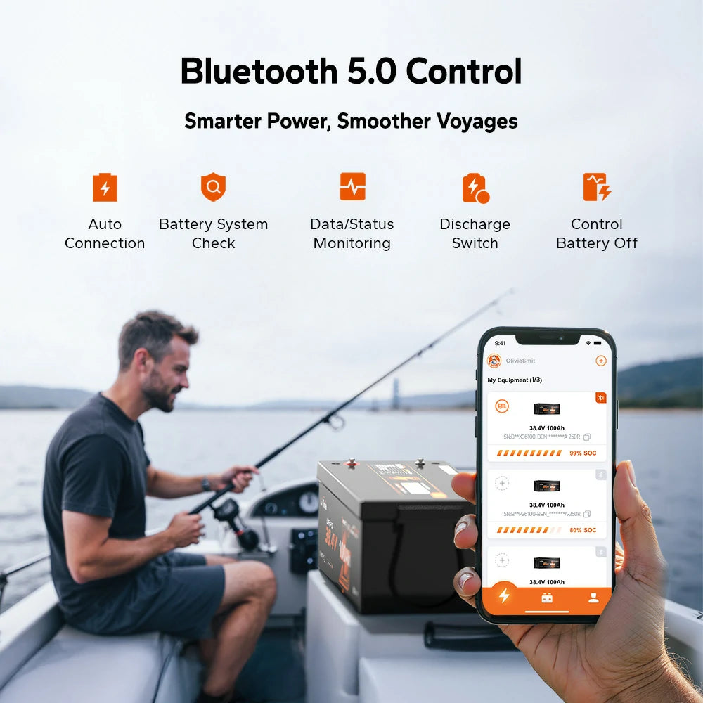 LiTime 36V Marine Power Solution for 0-3800W Electric Outboards and Trolling Motor 12 LiTime 36V Marine Power Solution for 0-3800W Electric Outboards and Trolling Motor