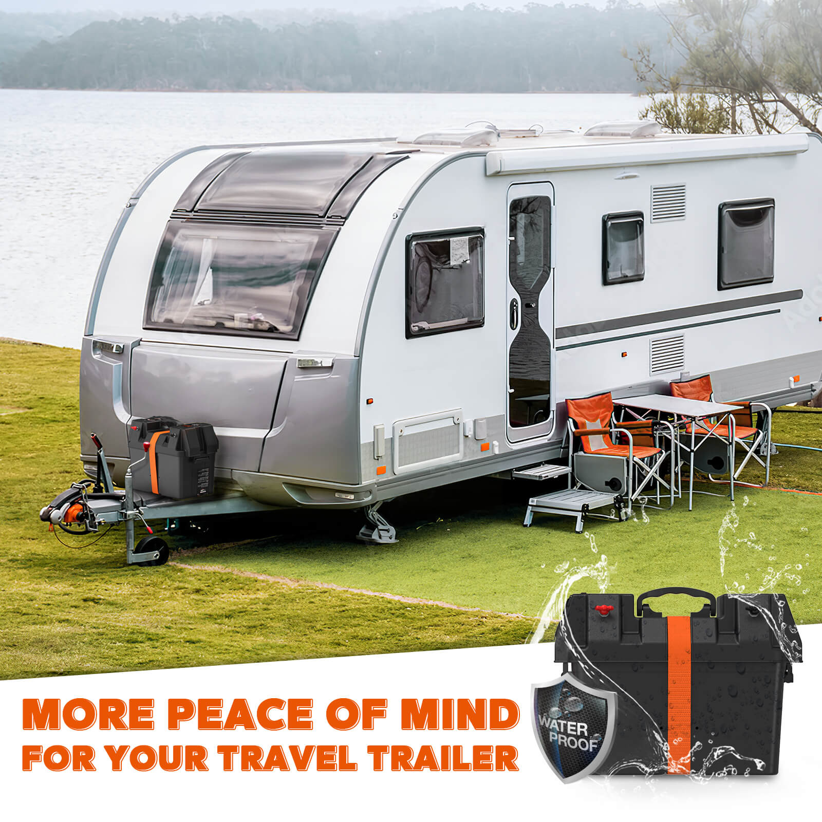 LiTime Group 24/27/31 Marine Battery Box, Built-in Voltmeter 488 LiTime Group 24/27/31 Marine Battery Box, Built-in Voltmeter