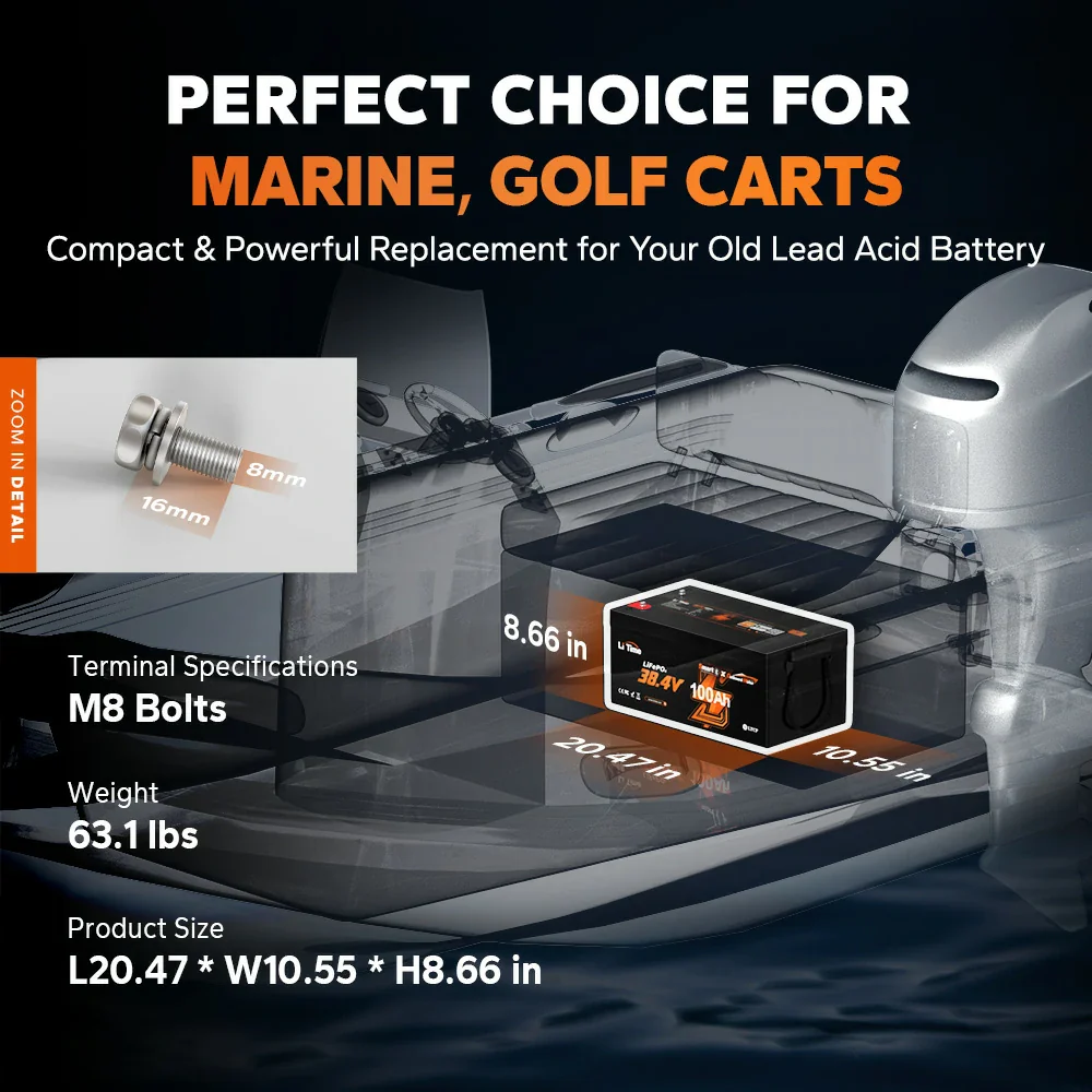 ✅Like New✅LiTime 36V 100Ah OBM Outboard Motor Lithium Marine Electric Boat Battery 5 ✅Like New✅LiTime 36V 100Ah OBM Outboard Motor Lithium Marine Electric Boat Battery