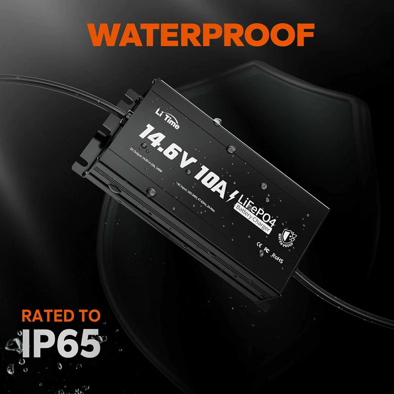 ✅Like New✅LiTime 12V (14.6V) 10A Lithium Battery Charger IP65 Waterproof 3 ✅Like New✅LiTime 12V (14.6V) 10A Lithium Battery Charger IP65 Waterproof