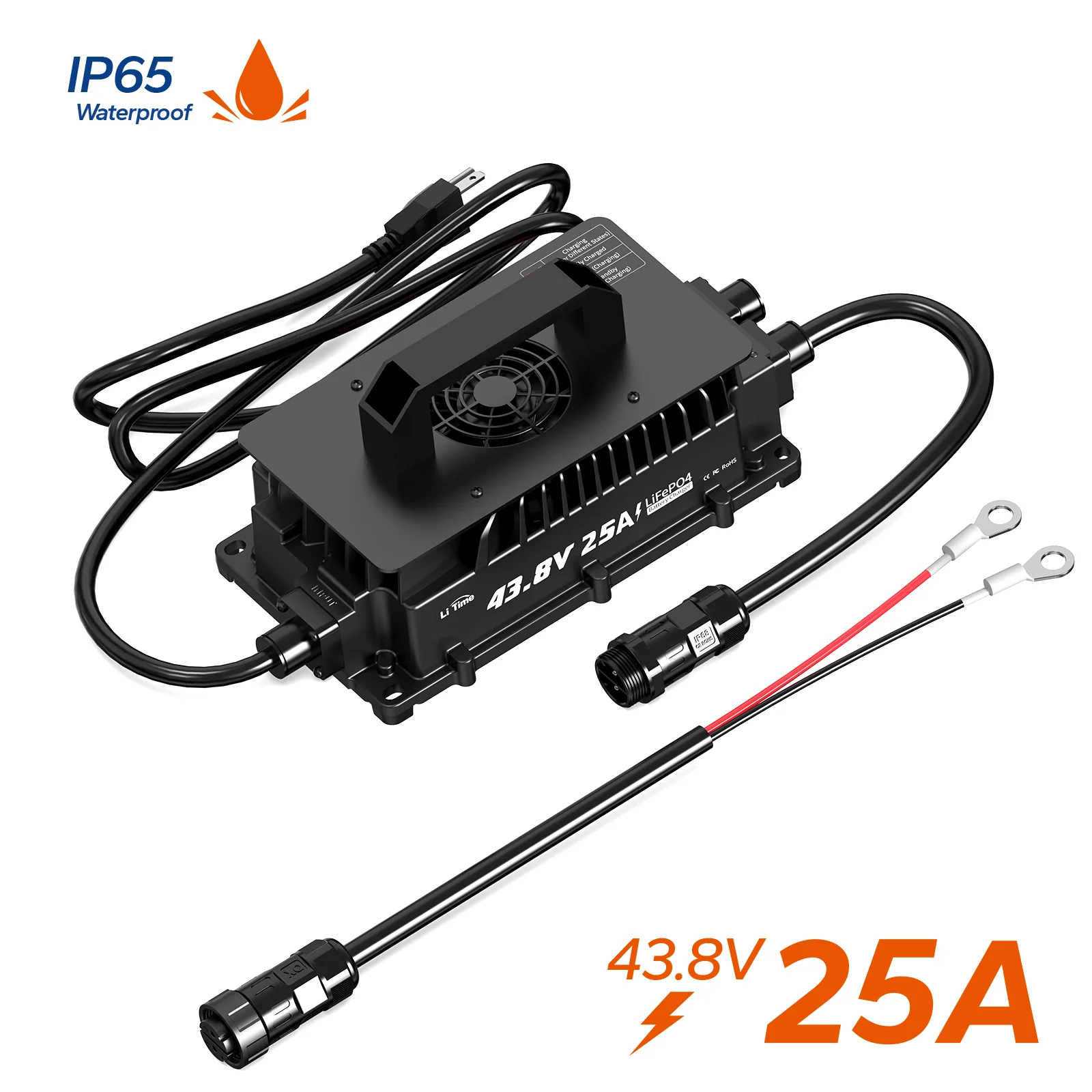 ✅Like New✅LiTime 36V (43.8V) 25A Lithium Golf Cart Waterproof Battery Charger