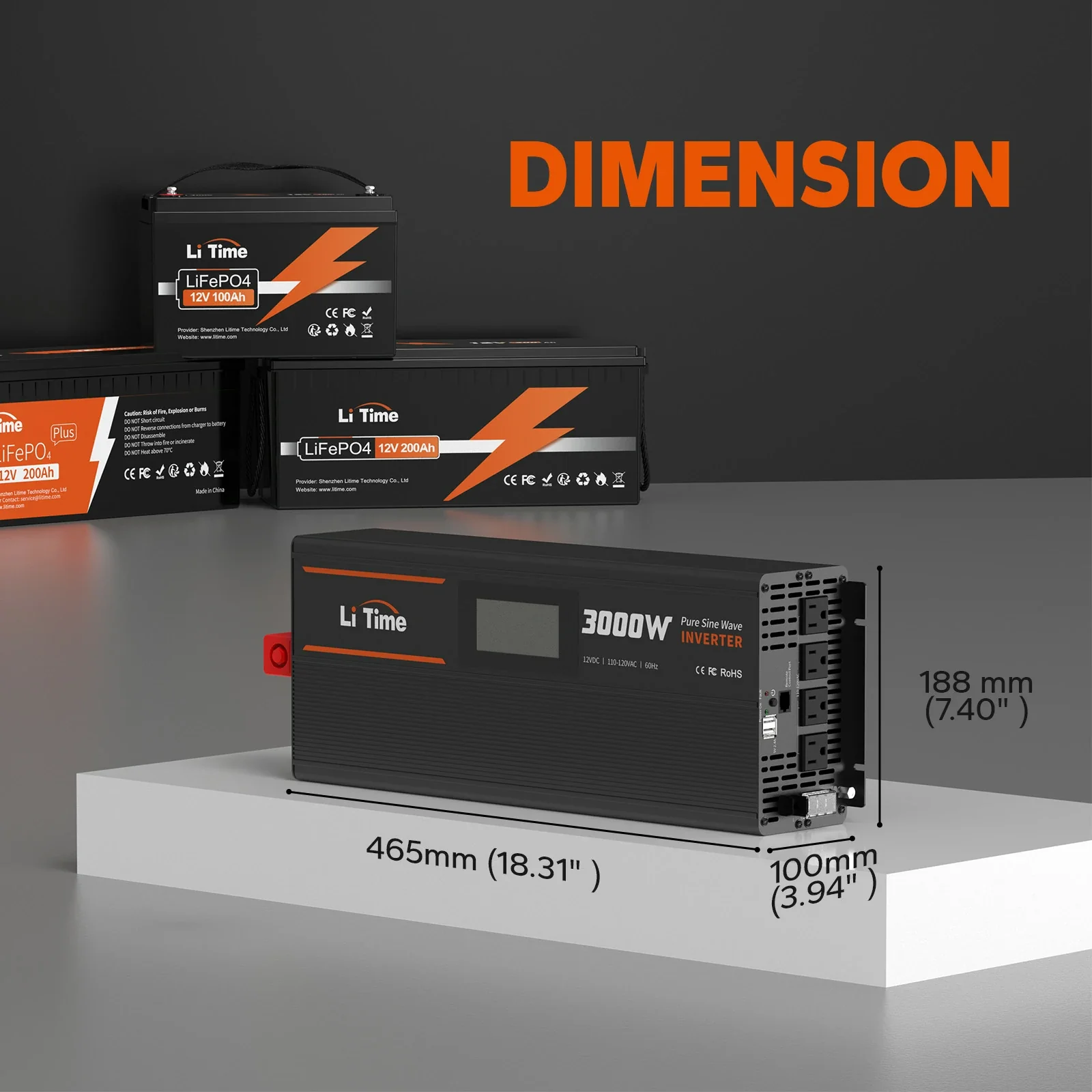 ✅Like New✅LiTime 3000 Watt 12V Pure Sine Wave Inverter