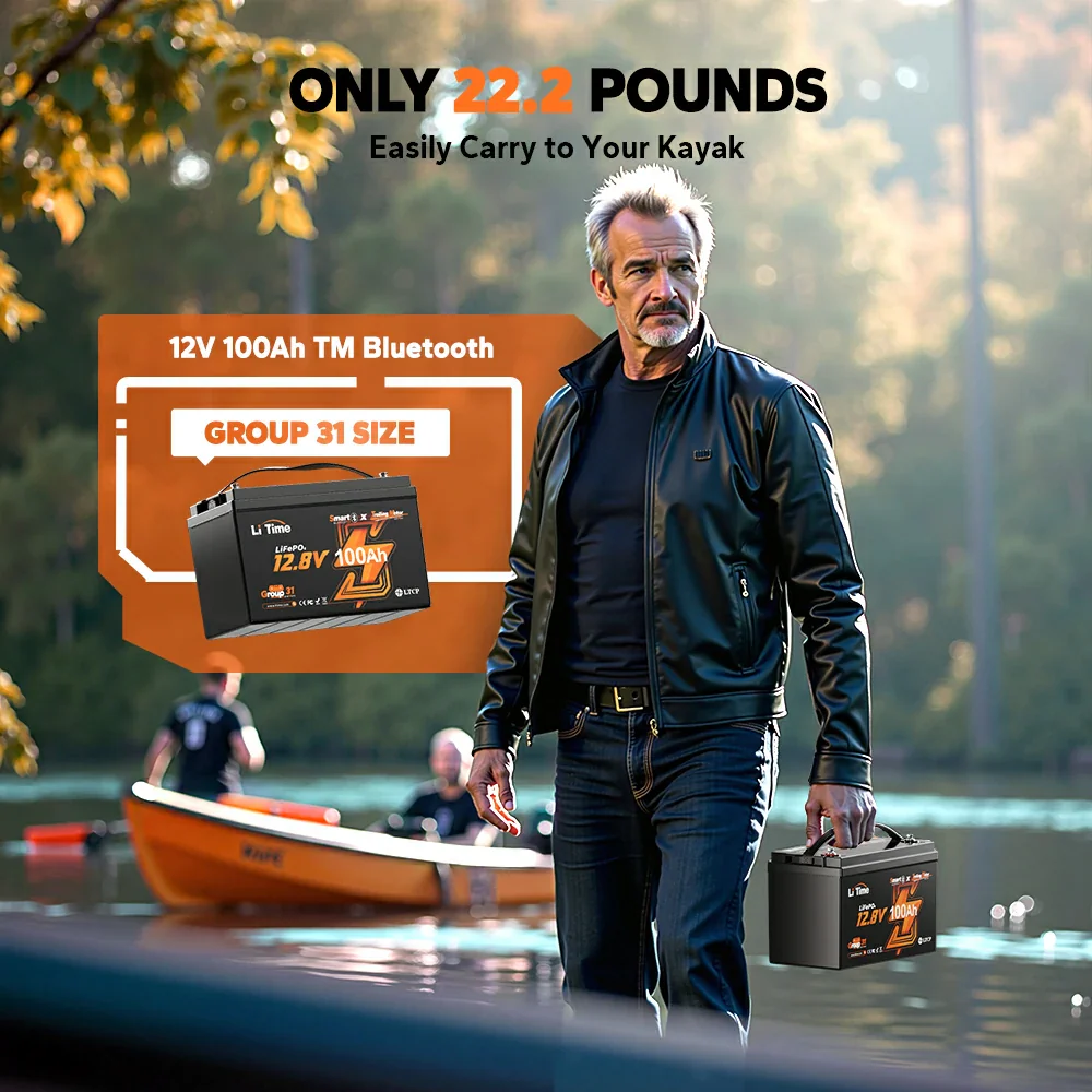 ✅Like New✅LiTime 12 Volt 100Ah TM Lithium Marine Trolling Motor Battery with Bluetooth 11 ✅Like New✅LiTime 12 Volt 100Ah TM Lithium Marine Trolling Motor Battery with Bluetooth