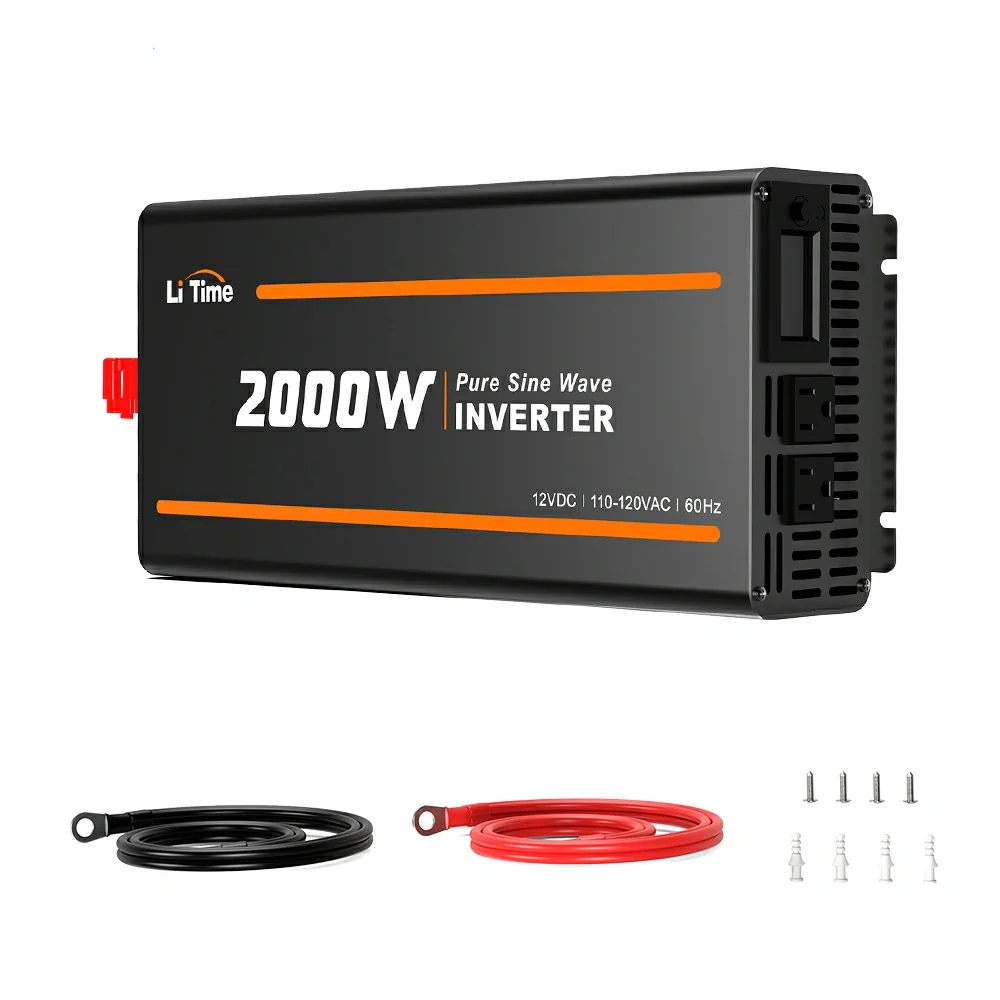 ✅Like New✅LiTime 2000 Watt 12V Pure Sine Wave Inverter