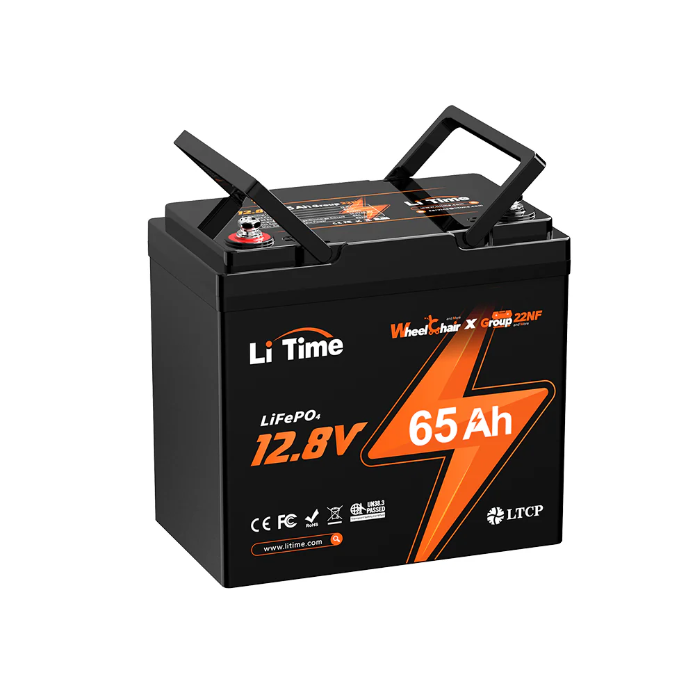 ✅Like New✅LiTime 12V 65Ah 22NF Lithium Battery for Trolling Motor, Heavy Duty Power Wheelchair, Mobility Scooter